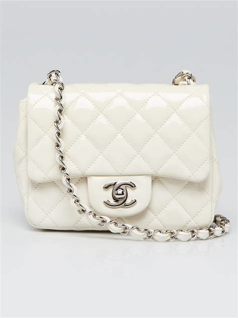 white patent leather chanel bag|chanel bag leather types.